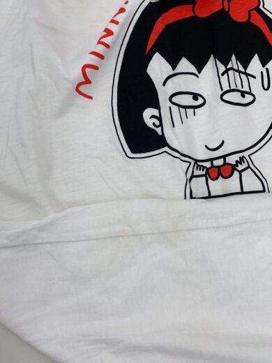商品画像：Tシャツ/L/コットン/WHT/ちびまる子ちゃん/90s/vintage/シングルステッチ 8
