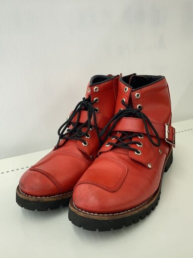 商品画像：レースアップブーツ/28cm/RED/av2931// 2