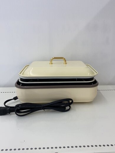商品画像：ホットプレート ricopa MHP-R102-C [アイボリー]// 4
