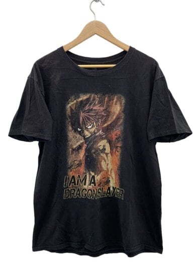 商品画像：Tシャツ/L/コットン/BLK/FAIRY TAIL/ナツ/ 1