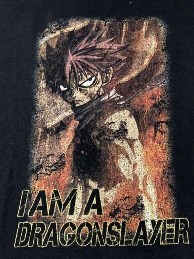 商品画像：Tシャツ/L/コットン/BLK/FAIRY TAIL/ナツ/ 5