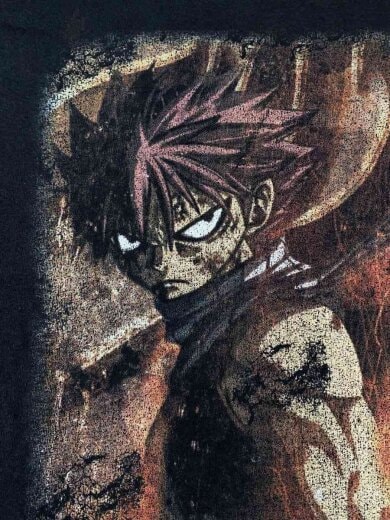 商品画像：Tシャツ/L/コットン/BLK/FAIRY TAIL/ナツ/ 7