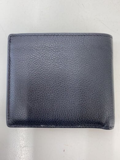 商品画像：2つ折り財布/レザー/BLK/無地/メンズ/G2430 2
