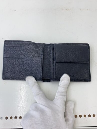 商品画像：2つ折り財布/レザー/BLK/無地/メンズ/G2430 7