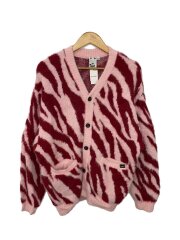 ZEBRA KNIT CARDIGAN/one/ナイロン/PNK/105244015015