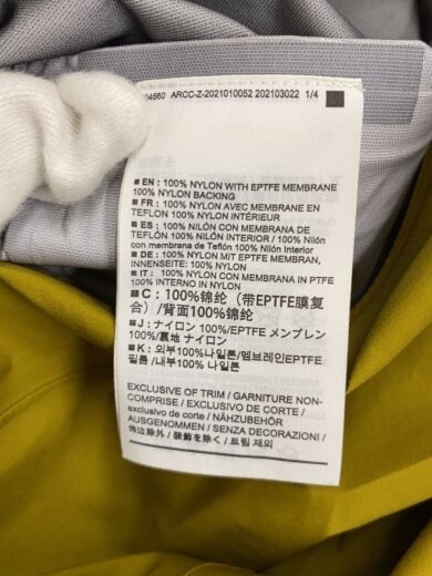 商品画像：ナイロンジャケット/XS/ナイロン/YLW/無地 4