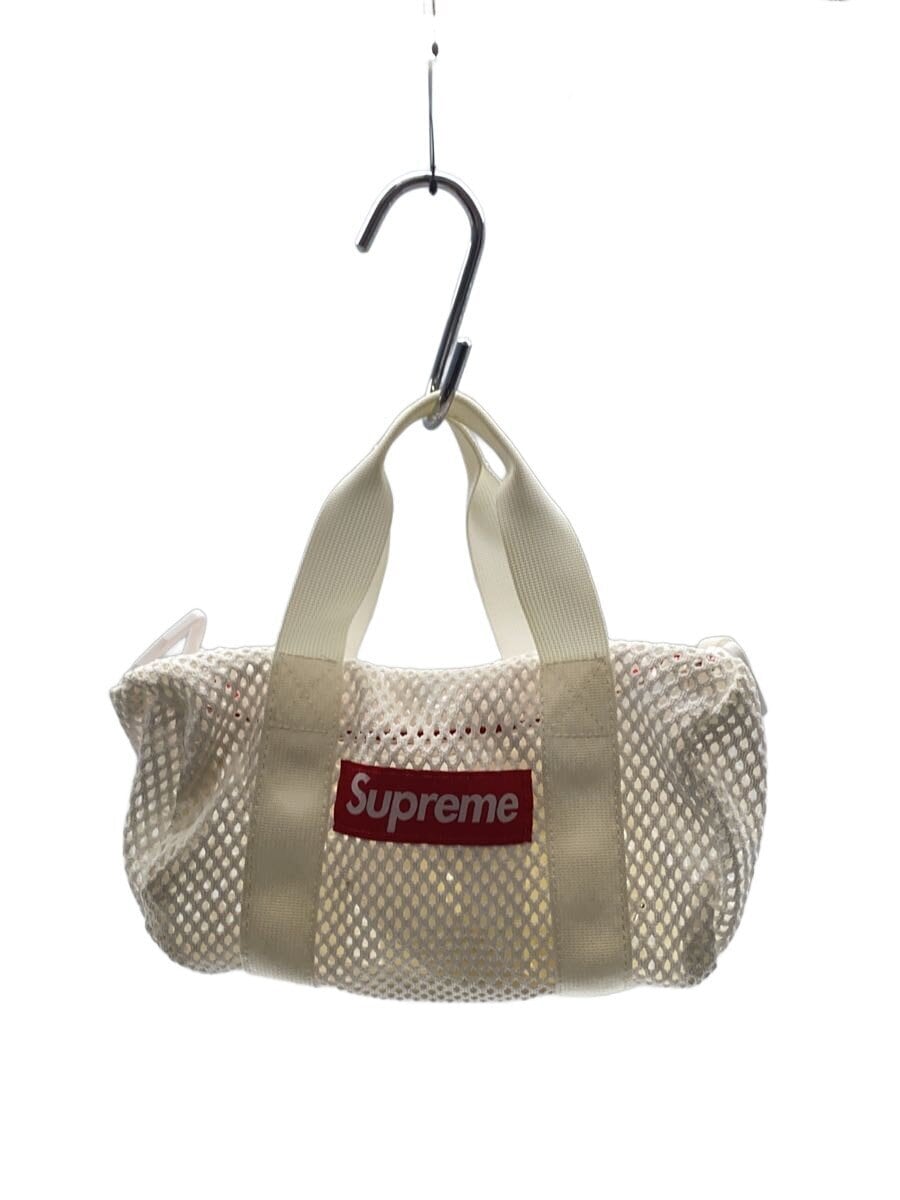 Supreme / 23SS Mini Mesh Duffle Bag/手持ち汚れ/ポリエステル/WHT