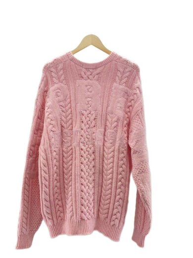 商品画像：23AW/Applique Cable Knit Sweater/ニット/L/ウール/PNK 2