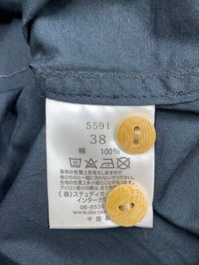 商品画像：半袖シャツ/38/コットン/BLK/5591 4