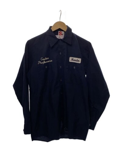 商品画像：長袖シャツ/コットン/NVY 1