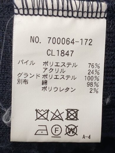 商品画像：フリースジャケット/4/ポリエステル/NVY/700064-172 4