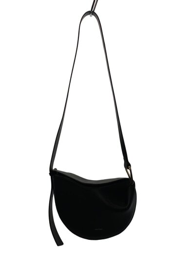 商品画像：Tonca フロント 擦れ有/ショルダーバッグ/レザー/BLK/無地 1