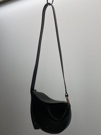 商品画像：Tonca フロント 擦れ有/ショルダーバッグ/レザー/BLK/無地 2