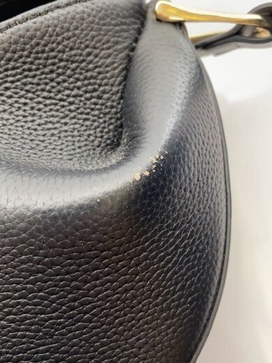 商品画像：Tonca フロント 擦れ有/ショルダーバッグ/レザー/BLK/無地 7