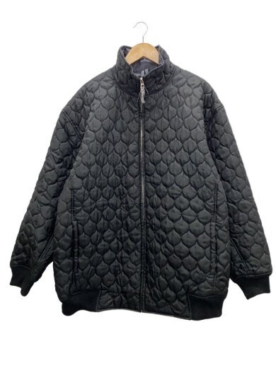 商品画像：キルティングジャケット/XL/ポリエステル/BLK/無地// 1