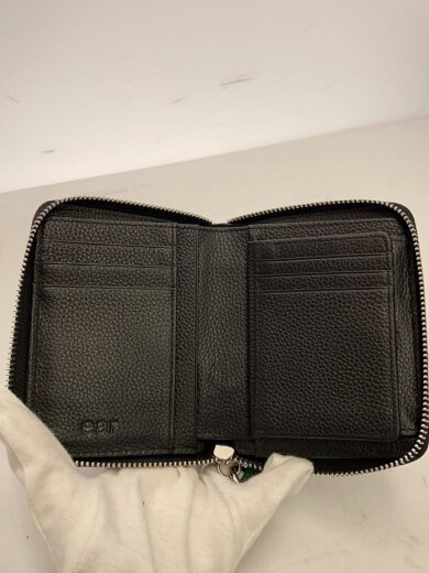 商品画像：2つ折り財布/レザー/BLK/メンズ/EA1051114A0005 4