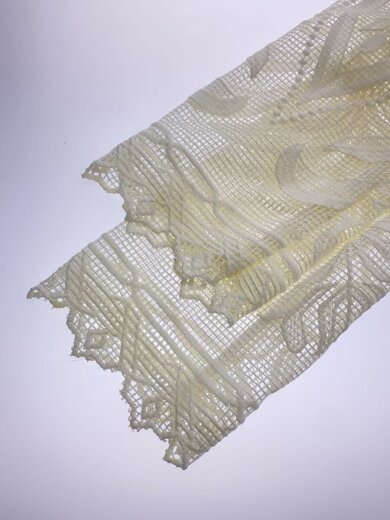 商品画像：クロップドクラフトレースシャツ/FREE/ポリエステル/WHT/総柄/GAH-03170-A// 5