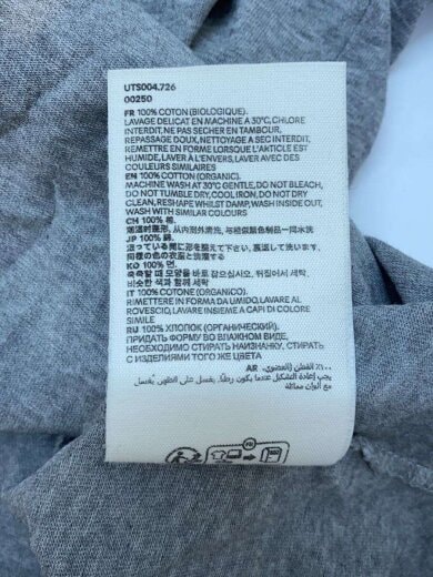 商品画像：Tシャツ/XXL/コットン/グレー/UTS004.726 4