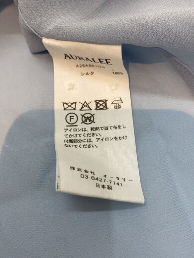 商品画像：AURALEE/長袖シャツ/3/シルク/ブルー/A26AS01GG 4