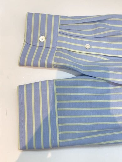 商品画像：長袖シャツ/5/ウール/ブルー/ストライプ/A26SS01WW 5