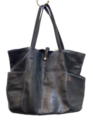 商品画像：トートバッグ/牛革/BLK/無地 1