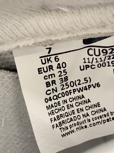 商品画像：AIR FORCE 1 LOW/エアフォース 1 ロー/ホワイト/CU9225-100/25cm/WHT 5