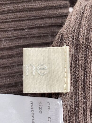 商品画像：カーディガン(薄手)/FREE/コットン/BRW/前開きリボンニット Moren// 4