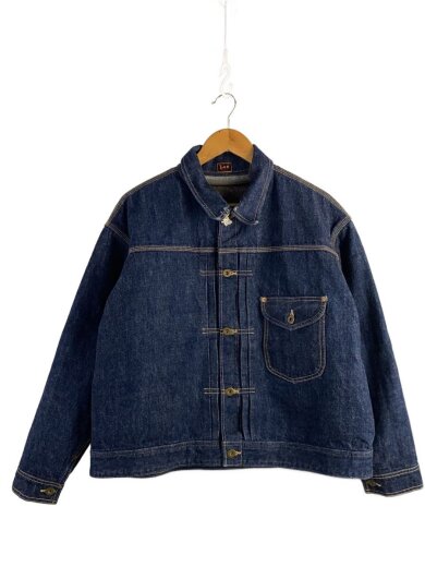 商品画像：Gジャン/L/コットン/IDG/LB0393/背中チェーンステッチ有/襟元ダメージ有 1