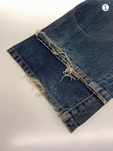 商品画像：ストレートパンツ/32/コットン/IDG/501XX/90s/ボタン裏555/バレンシア製/左膝ダメーシ 6