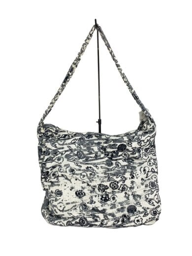 商品画像：パイルジャガードショルダーバッグ/グレー 1