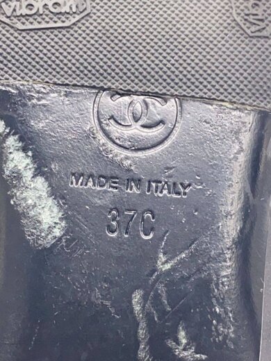 商品画像：G29759フラットパンプス/37/ブラック/スウェード/シャネル 5