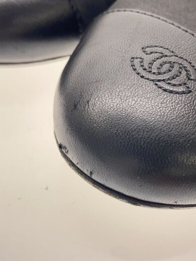 商品画像：G29759フラットパンプス/37/ブラック/スウェード/シャネル 7