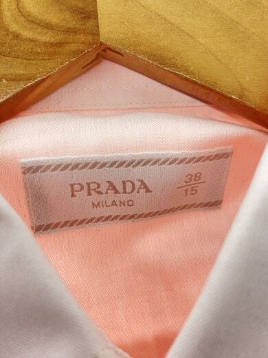 画像：PRADAプラダ/ボタンダウンシャツ/コットン/ピンク3