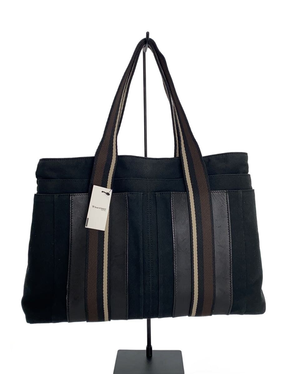 HERMES / トロカホリゾンタル/トートバッグ/キャンバス/BLK