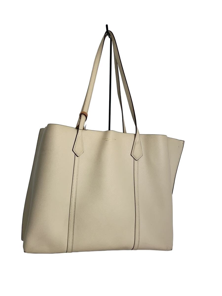 TORY BURCH / トートバッグ/レザー/WHT/無地/81932