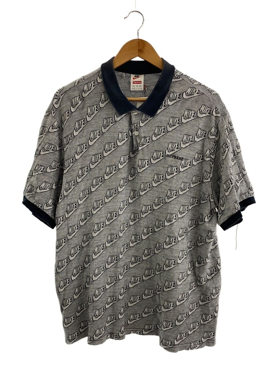 Supreme × NIKE / ポロシャツ/XL/コットン/GRY/総柄/AR5569-010