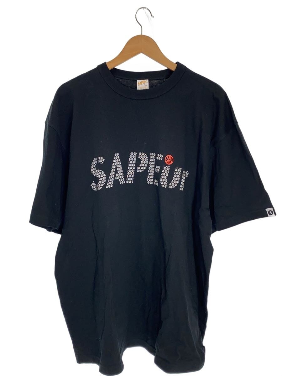 A Elegantes SAPEur / Tシャツ/XXL/コットン/BLK
