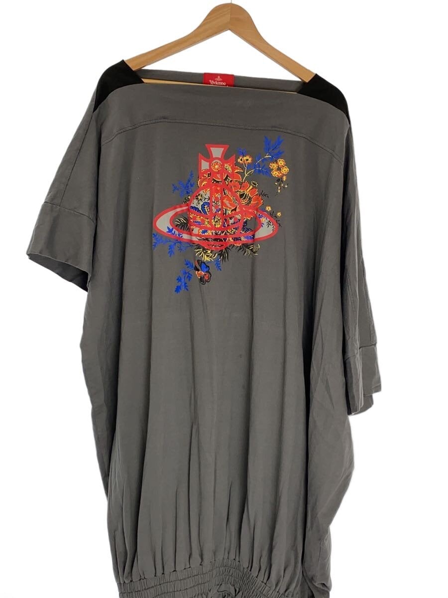 Vivienne Westwood RED LABEL / 半袖ワンピース/0/コットン/GRY