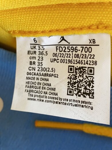 商品画像：AIR JORDAN 1 RETRO HIGH OG_エア ジョーダン 1 レトロ ハイ オリジナル/23cm/B 5