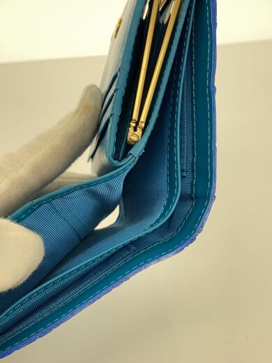 商品画像：2つ折り財布/--/BLU/レディース/クロコ// 5