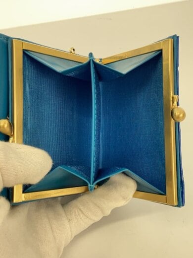 商品画像：2つ折り財布/--/BLU/レディース/クロコ// 6