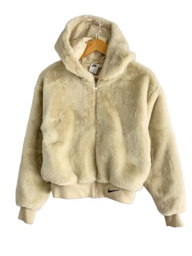 商品画像：ウィメンズ NSW エッセンシャル FX FUR GX ジャケット/S/ポリエステル/BEG/DD5117-206// 1