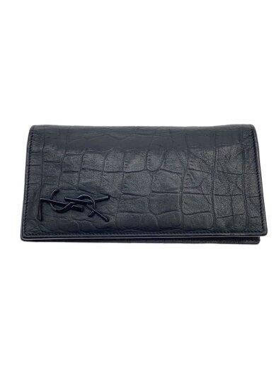 商品画像：長財布/羊革/BLK/メンズ 1