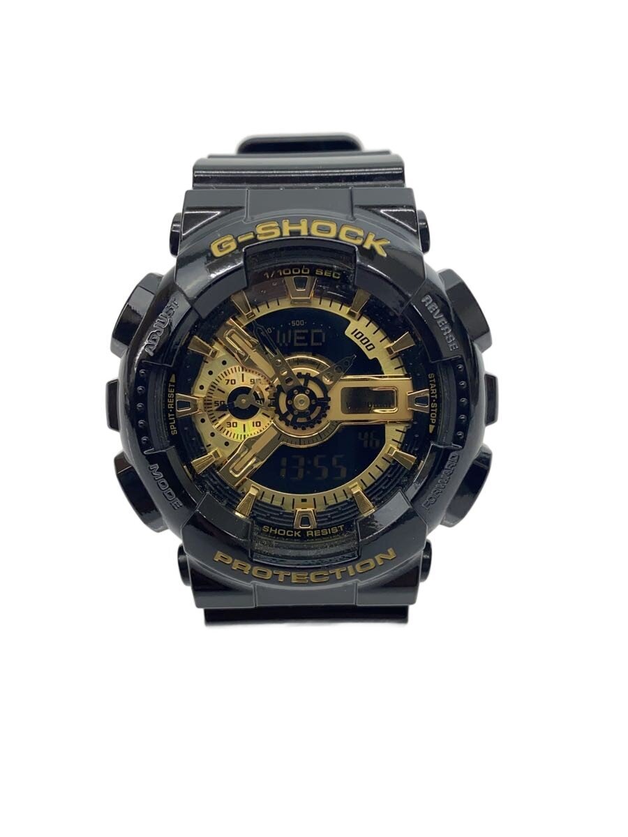 CASIO / クォーツ腕時計・G-SHOCK/デジアナ/ラバー/BLK/BLK