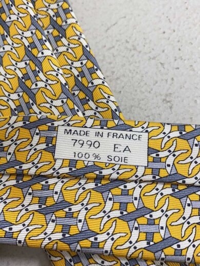 商品画像：ネクタイ/シルク/YLW/総柄/メンズ 4