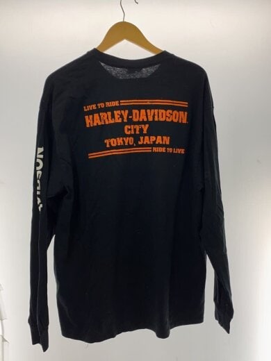 商品画像：長袖Tシャツ/XL/コットン/BLK 2