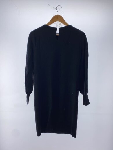 商品画像：長袖ワンピース/S/ウール/BLK/無地// 2