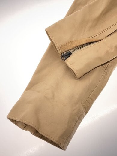 商品画像：ダブルライダースジャケット/38/羊革/BEG/無地/18-011-200-1000-3-0 6