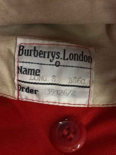 画像：BURBERRYSトレンチコート/--/ポリエステル/RED/無地4