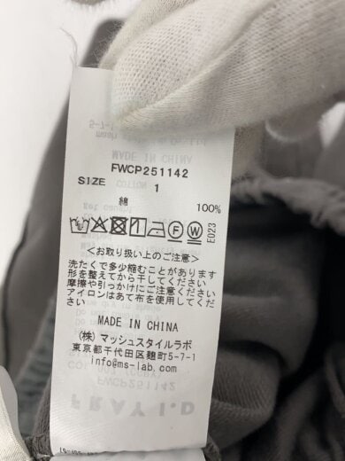 商品画像：ボトム/1/コットン/GRY/FWCP251142 6